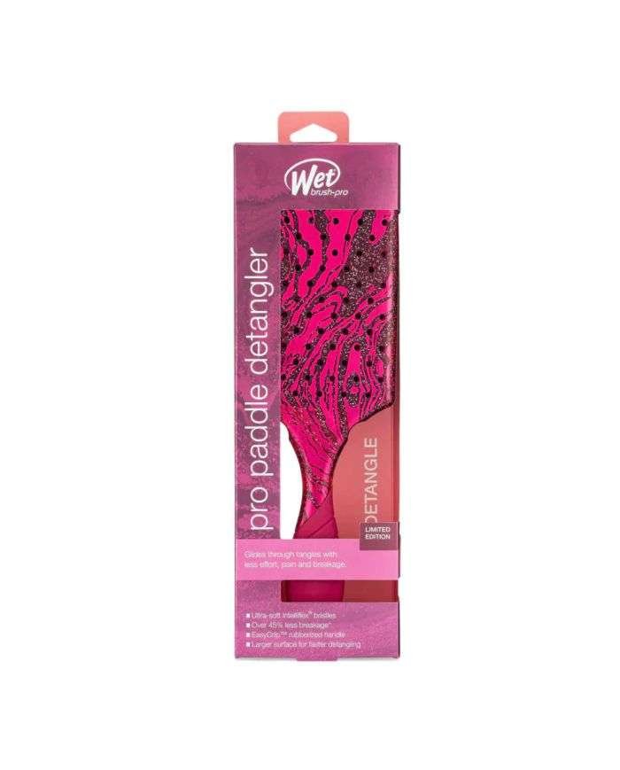 WET BRUSH PRO PADDLE DETANGLER ROSE EDITION LIMITEE - WET BRUSH