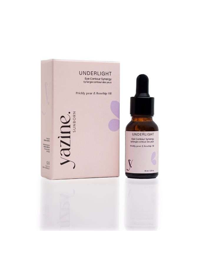 YAZINE SUNBORN UNDERLIGHT SYNERGIE CONTOUR DES YEUX À L’HUILE DE FIGUE DE BARBARIE ET DE CYNORRHODON 15 ML - YAZINE