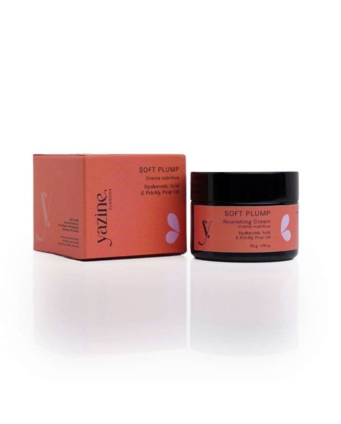 YAZINE SUNBORN CREME NUTRITIVE A L ACIDE HYALURONIQUE ET A L HUILE DE POIRE PRICHLY 50 G - YAZINE