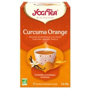YOGI TEA CURCUMA ORANGE 17 SACHETS - YOGI TEA