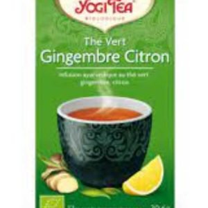 YOGI TEA THE VERT GINGEMBRE CITRON 17 SACHETS - YOGI TEA