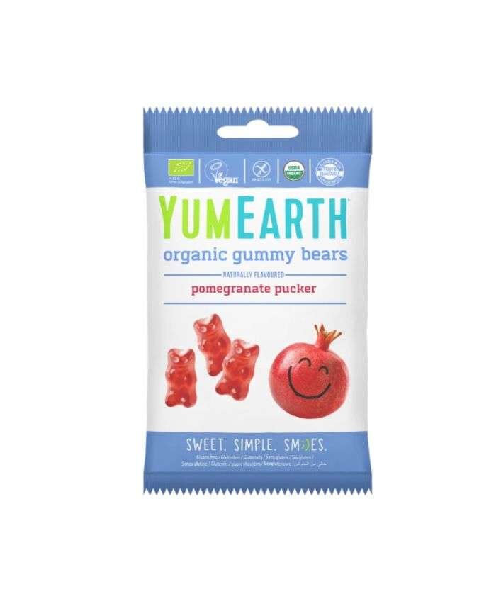 YUMEARTH GOMME OURSONS BIO SAVEUR GRENADINE 50 G - YUMEARTH