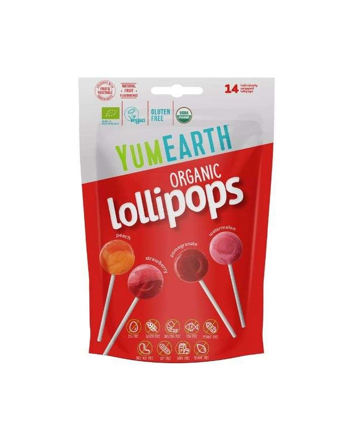 YUMEARTH LOLLIPOPS ORGANICS ORIGINALE PACK DE 14 - YUMEARTH