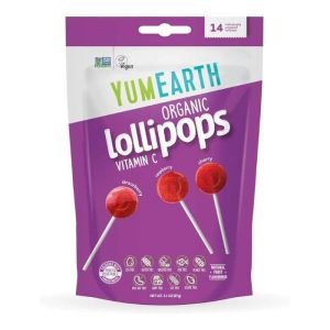 YUMEARTH LOLLIPOPS ORGANICS VITAMIN C PACK DE 14 - YUMEARTH